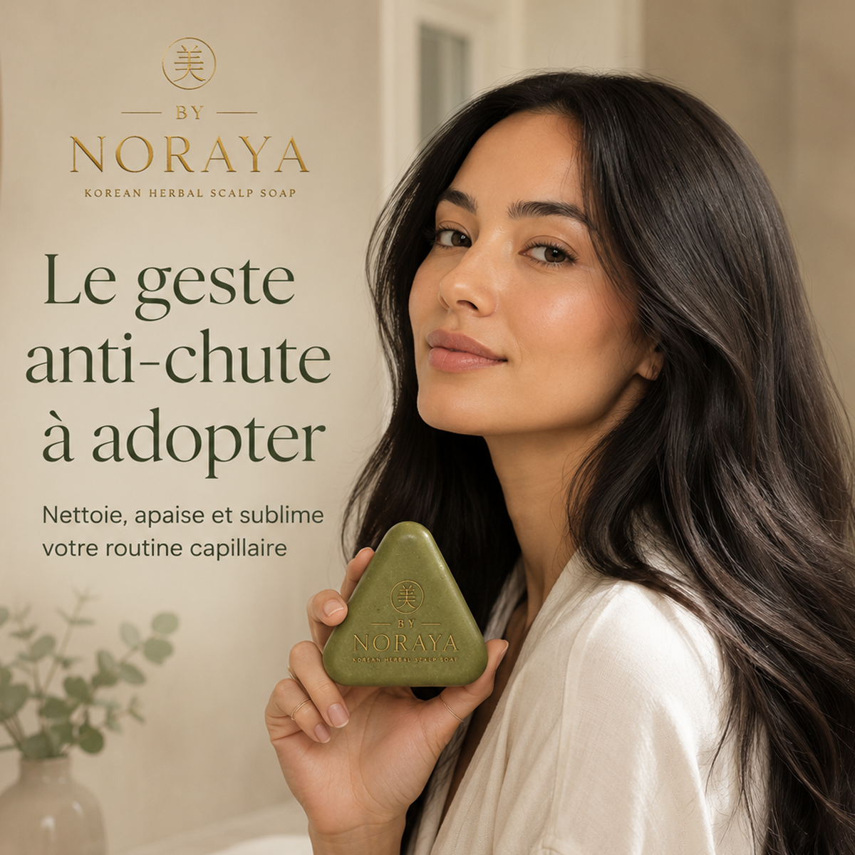 Shampoing Solide Coréen Aux Plantes - Volume & Cuir Chevelu - By Noraya