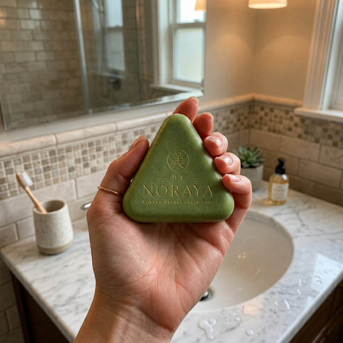 Shampoing Solide Coréen Aux Plantes - Volume & Cuir Chevelu - By Noraya